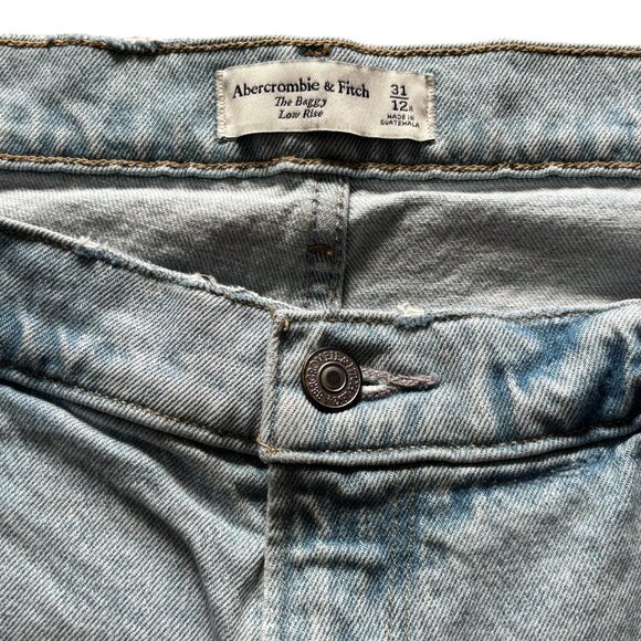 Abercrombie & Fitch The Baggy Low Rise Jean Size 12n R - Picture 1 of 6